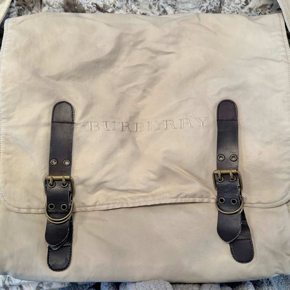 Authentic Burberry diaper bag